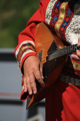 Russian folk instrument balalaika