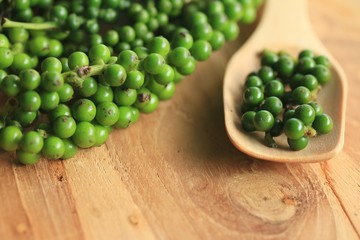 Fresh green pepper seeds