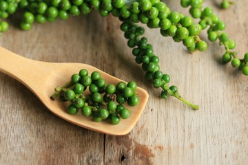 Fresh green pepper seeds