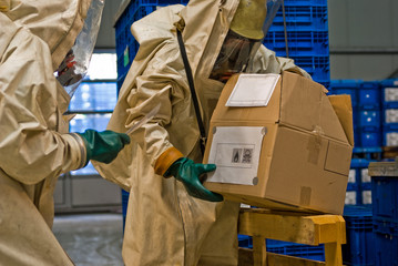 Obraz premium Gefahrgutunfall