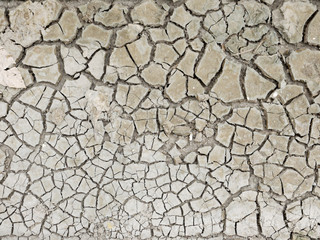 Closeup of dry soil, Cracked Ground Background