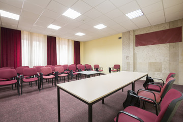 Interior of a presentation room