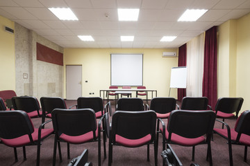 Interior of a presentation room