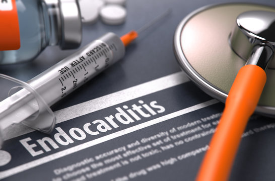 Diagnosis - Endocarditis. Medical Concept.