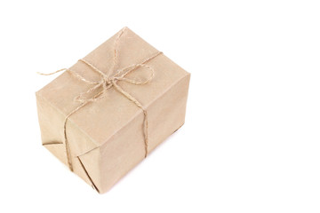 Package on white background