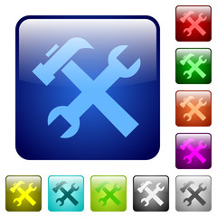 Fototapeta premium Color tools square buttons