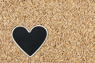 Heart pointer, the price tag lies on grains oats