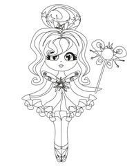 beautiful fairy vector graphic