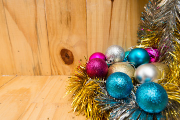 New Year's decorations background