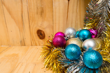 New Year's decorations background