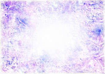 Faded halftone grunge background in shades of pink, purple and b