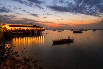 Beautiful Sunset in Zanzibar, Tanzania