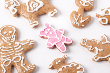 Christmas gingerbread cookies - detail