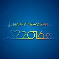 creative medical theme new year 2016 design vector