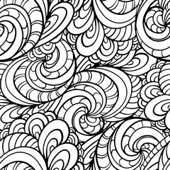 Fantasy decorative ornamental seamless pattern