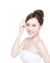 beautiful Skin care woman Face