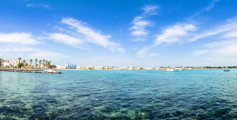 Fototapeta premium Porto Cesareo coastline in Ionian coast, Italy