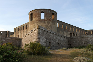 Old castle ruin in Sweden