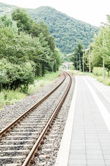Fototapeta premium bahnsteig