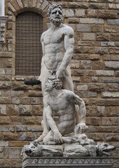 Fototapeta na wymiar Sculpture à Palaccio Vecchio Florence