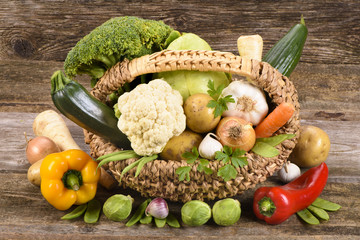 Frisches Gemüse vom Bauernmarkt