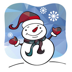 happy snowman