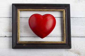 Framed heart symbol