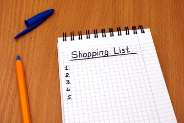 Shopping List