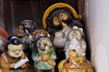 真田庵のタヌキ