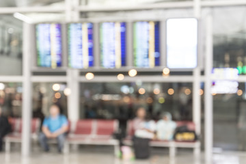 Obraz premium blurred people in airport
