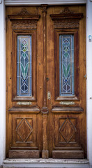 Old wooden door in In Turkey 