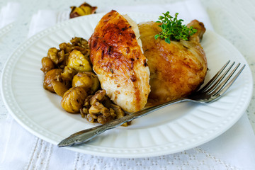 Roasted chicken