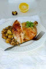 Roasted chicken