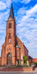 Fototapeta na wymiar Kirche in Külsheim,Germany