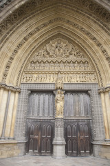Fototapeta na wymiar Side Entrance to Westminster Abbey, London