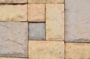 Stone brick wall texture background.