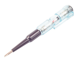 Screw-driver on a white