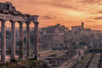 Rome, Italy: The Roman Forum - obrazy, fototapety, plakaty