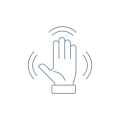 Multi touch, hand, finger, gesture icon