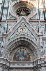 Cathedral of Florence detail. Italy