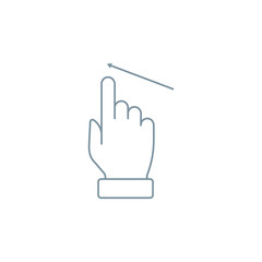 Multi touch, hand, finger, gesture icon