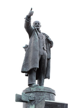 The monument to Vladimir Lenin near the Finland Station in St. P