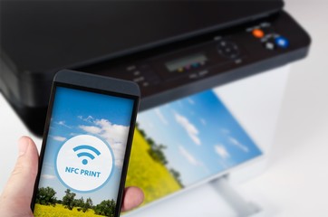 Wireless easy printing with Near Field Communication technology