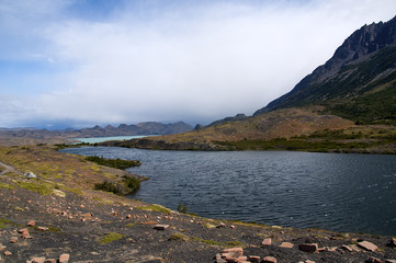 Krajobraz Parku Narodowego Torres del Paine.