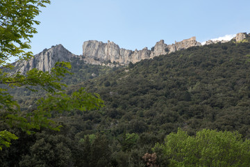 Peyrepertuse castle in  French Pyrenees
