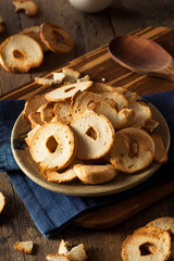 Homemade Whole Wheat Bagel Chips