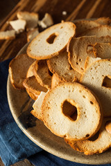 Homemade Whole Wheat Bagel Chips
