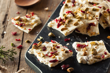 Festive White Chocolate Holiday Bark