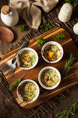 Cream Egg Bake in Ramekin