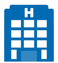 Obraz premium Hôpital bleu